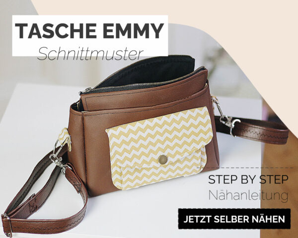 Schnittmuster Tasche Schultertasche ledertasche